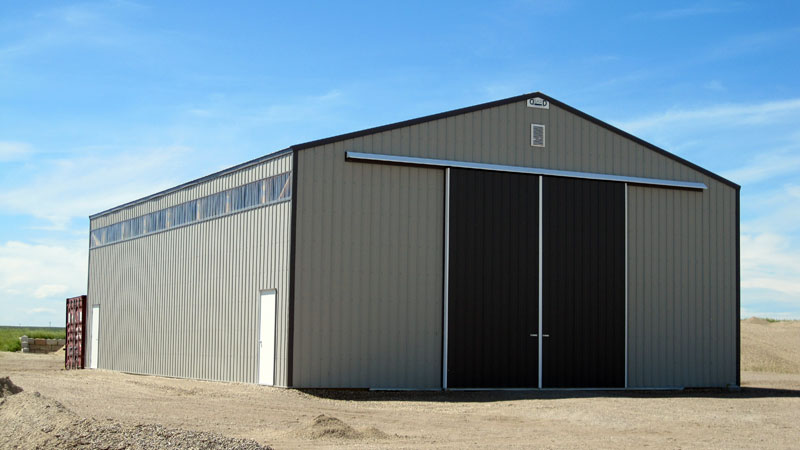 Post frame machine sheds in Alberta, BC, Saskatchewan